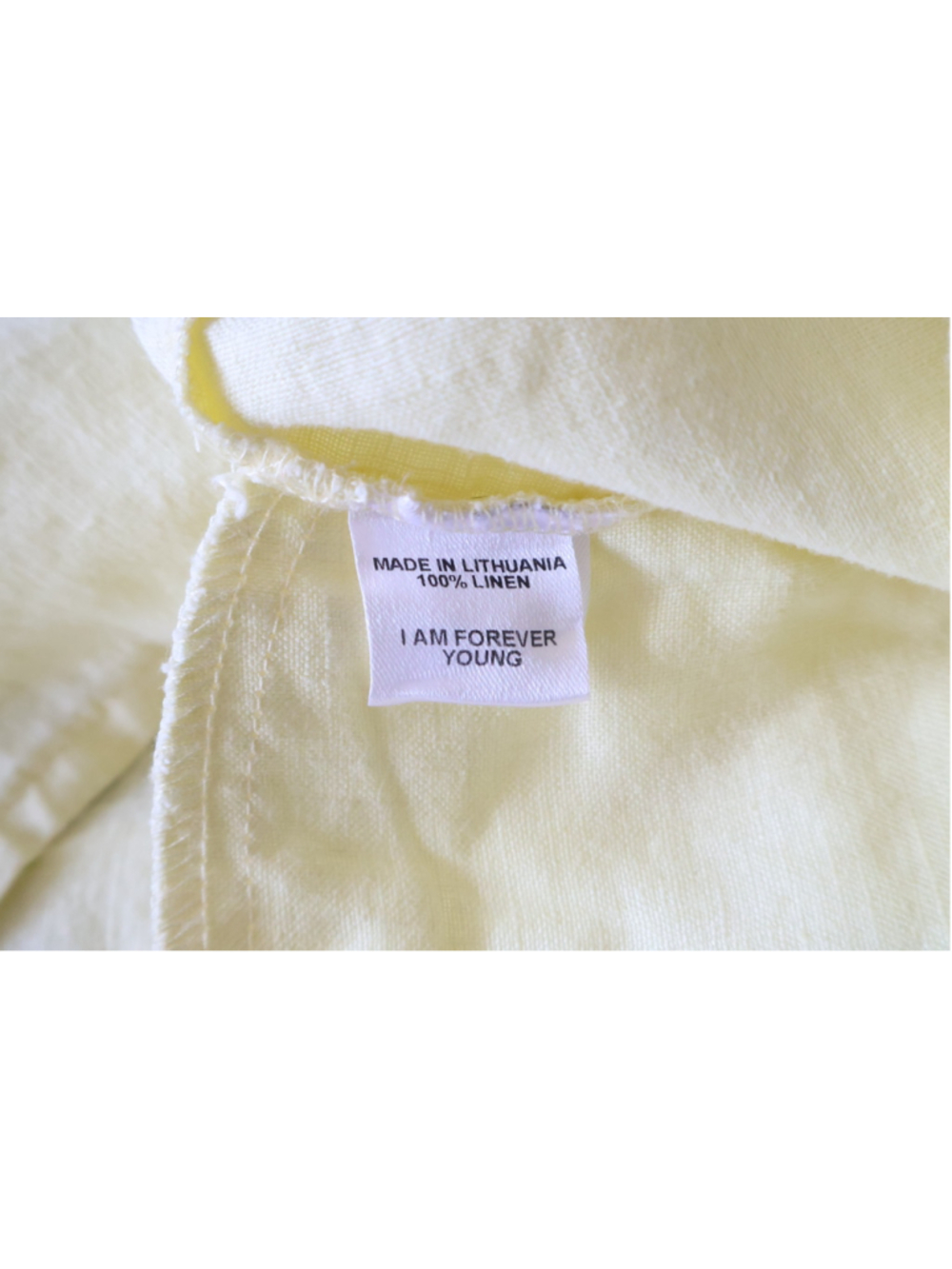FLAX Women’s Cream Babydoll Tunic Top Short Sleeve High Low Size M - Picture 6 of 6